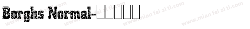 Borghs Normal字体转换